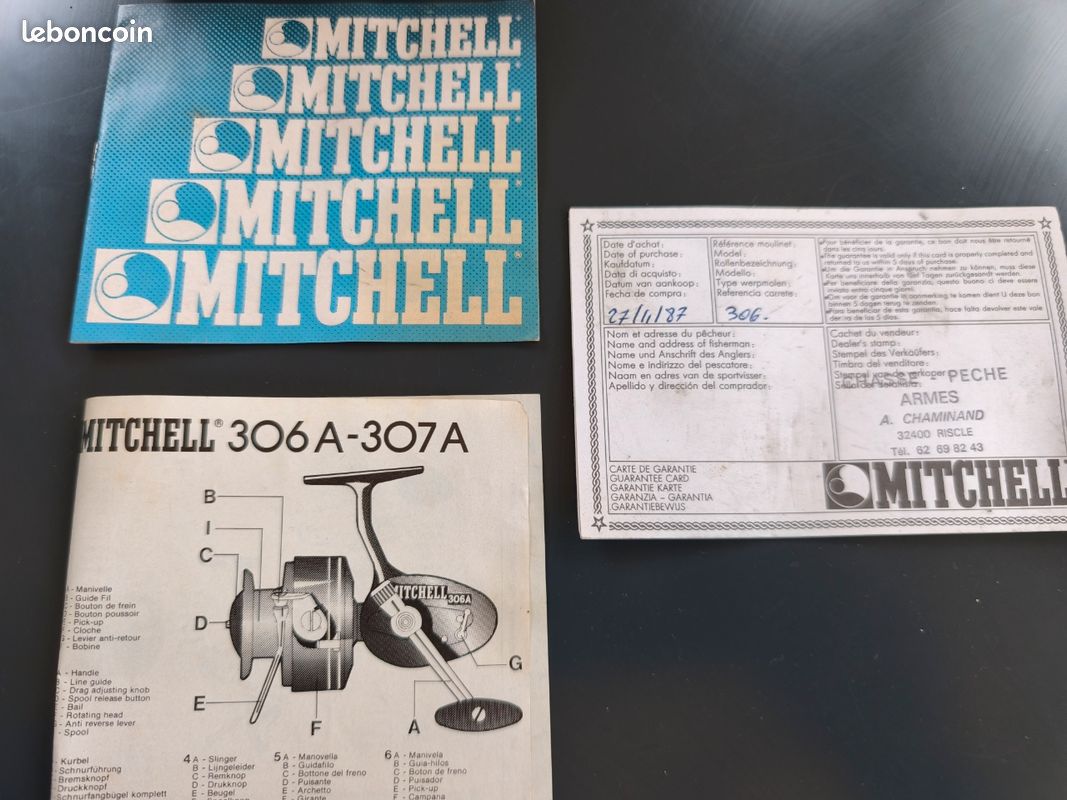Moulinet De Pêche Mitchell 306 Vintage – Occasion