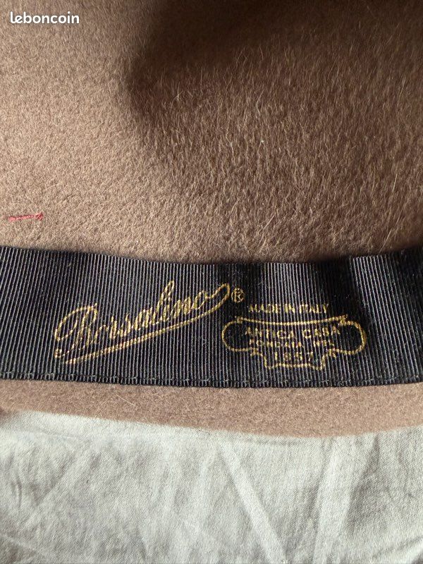 Chapeau Borsalino feutre – taille 61 – made in Italy – neuf (image 9)