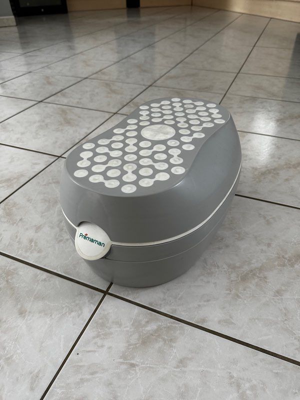PREMAMAN Réducteur de toilette gris/blanc - Pot, réducteur et marche pied -  Toilette - Orchestra