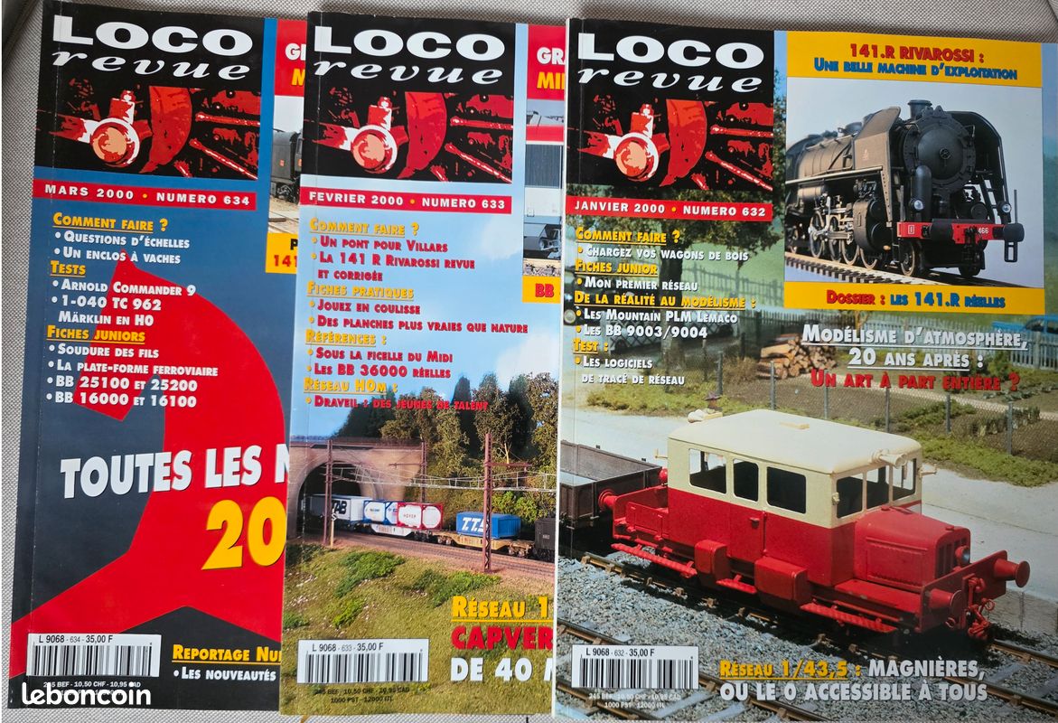 Lot de 89 numéros du magazine Loco Revue (image 1)