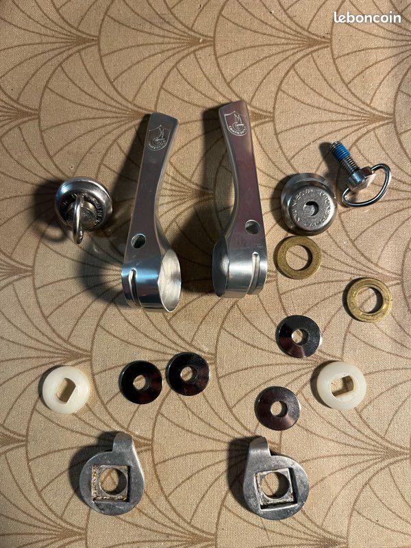 Jeu De Manivelles Campagnolo C-Record Vintage - 175 Mm, Carré Conique, Plateau Double 52/39T - Occasion