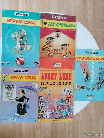 Figurines et statues jouets de héros de BD collection, série avec lucky luke