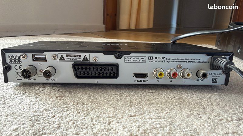 Décodeur TNT HD Double Tuner - CGV Etimo 2T (image 3)
