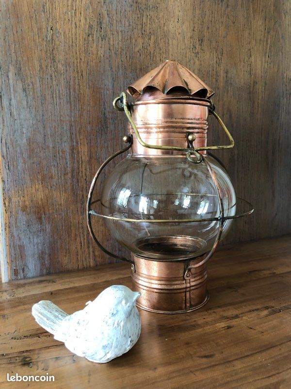 Lampe ancienne d’inspiration marine (image 4)