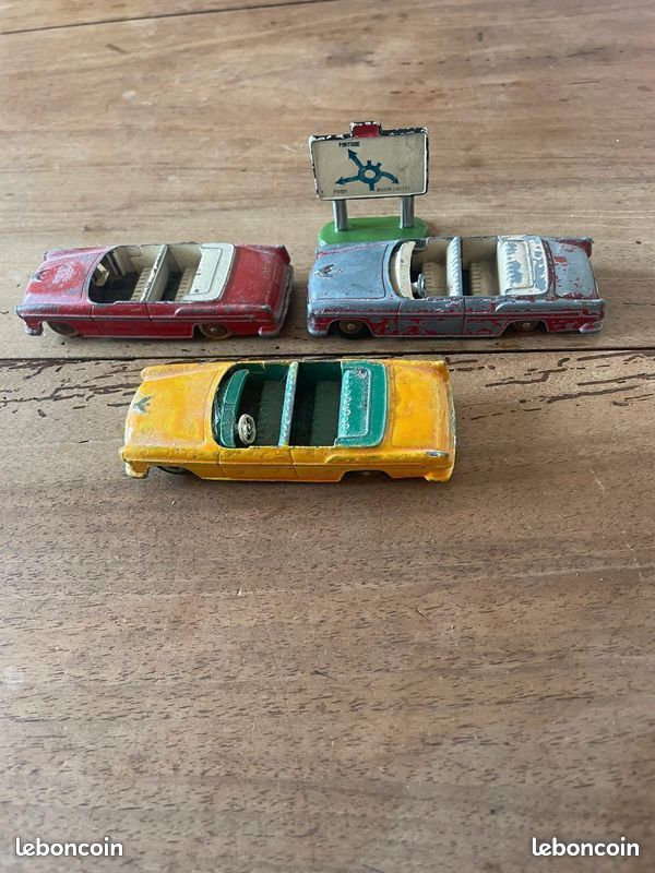 Lot de 3 Dinky Toys France Chrysler New Yorker « à restaurer » réf : 24A 🇫🇷 (image 1)