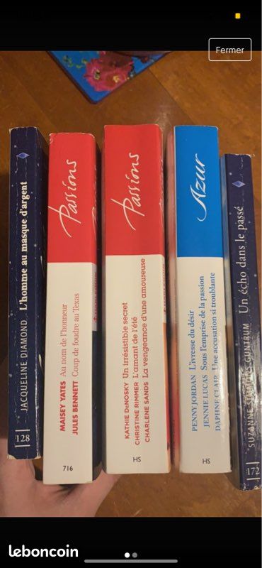 Lot livre Harlequin passion, azur, sixieme sens (image 2)