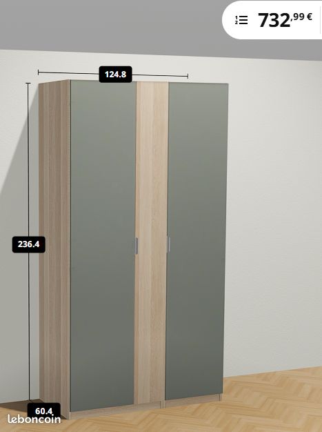 Amoire penderie dressing Ikea PAX Neuf (image 1)