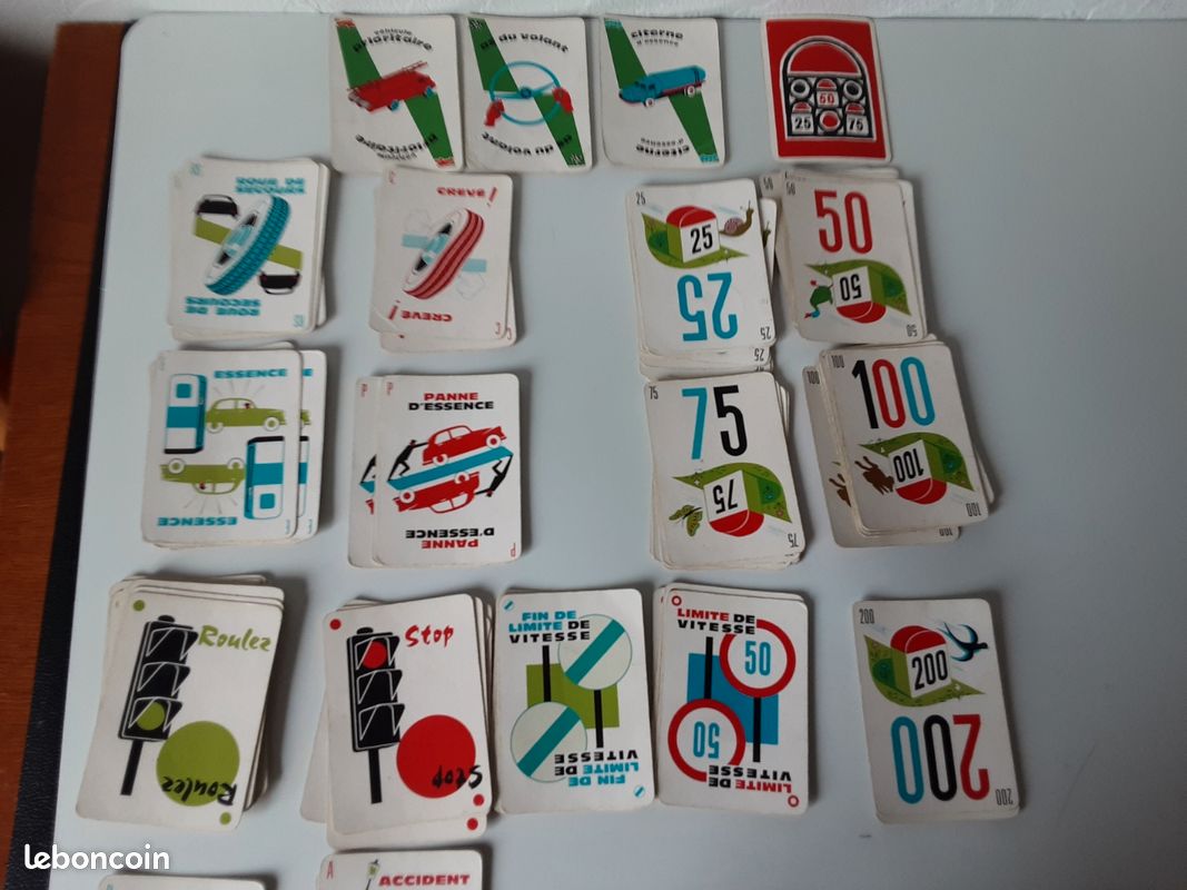 Pièces de jeu : cartes du 1000 bornes (image 2)