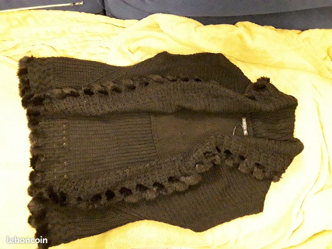 Gilet sans manche noir Patrice Breal Vêtements