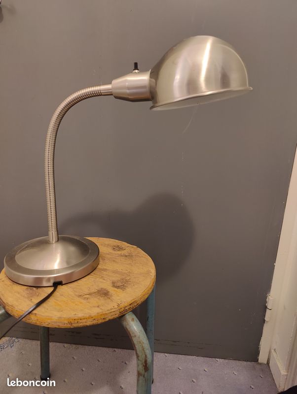 Lampe Ikea Format A0103 Chromée vintage année 1980 (image 3)