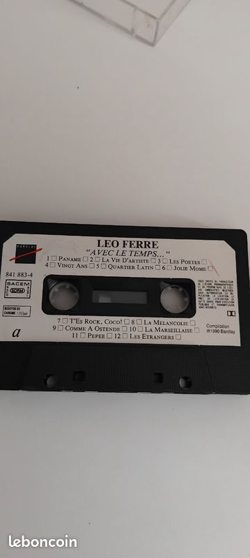 Cassette audio Leo ferré avec le temps (image 5)
