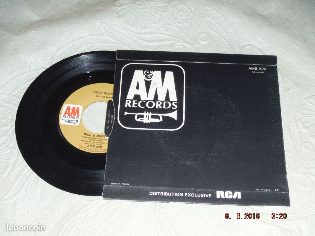 BILL & BUSTER- Hold On To What You've Got - Vinyle 45 T. 1971 (image 2)