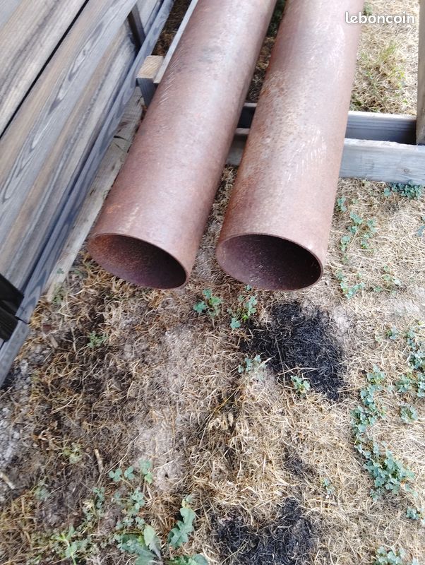 2 tubes acier 168x3 longeur 3 m (image 2)