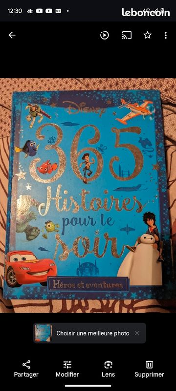 2 Livres 365 histoires -Disney (image 2)