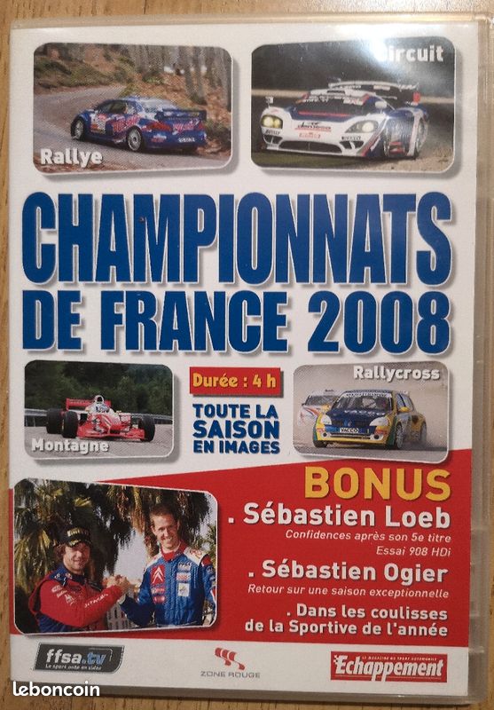 Lot DVD Échappement Rallye Circuit Monte-Carlo (image 2)