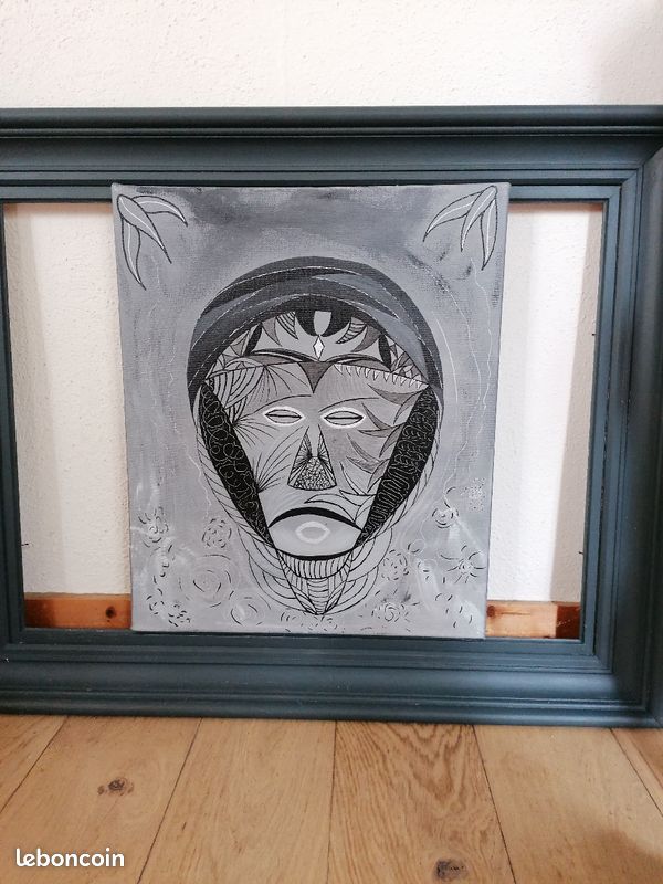 Tableau acrylique "masque" (image 4)