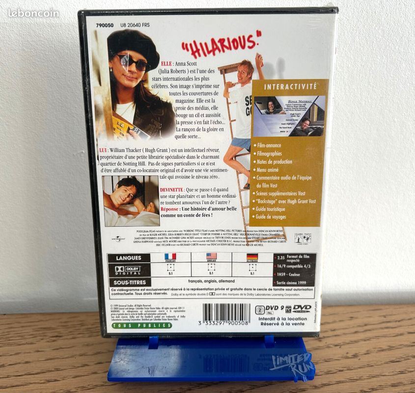 COUP DE FOUDRE A NOTTING HILL Edition collector - DVD - Neuf sous blister (image 2)