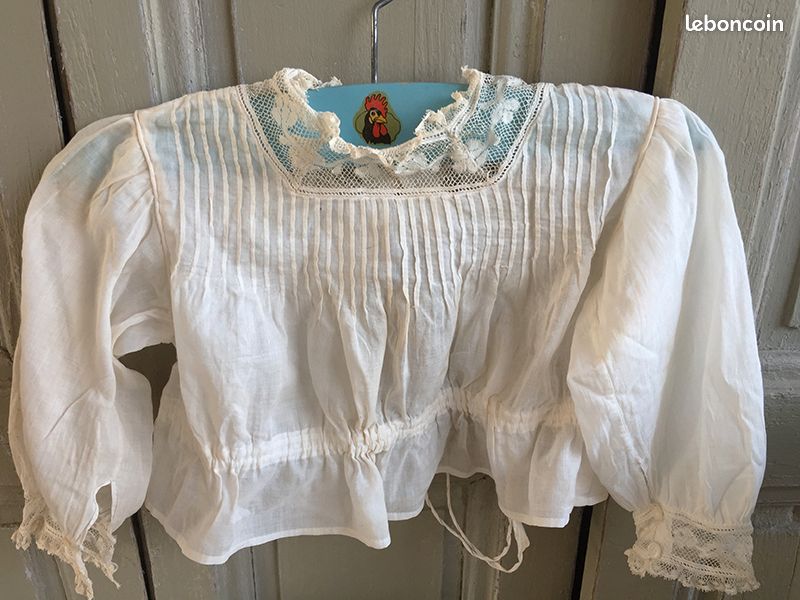 Jolie Chemise De Présentation Pour Poupée Ancienne (type Eden Bébé) - Occasion