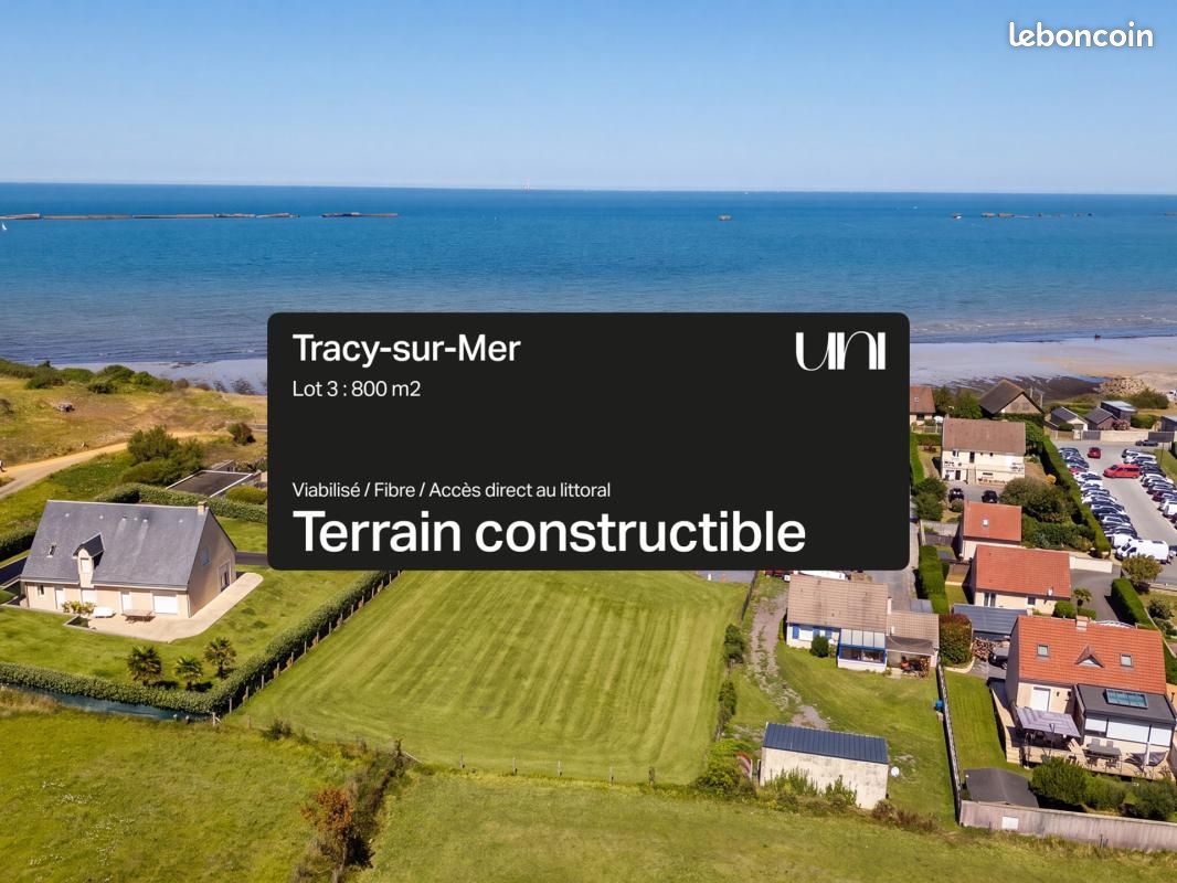 Terrain 800 m² Tracy Sur Mer · à Tracy-sur-Mer · 315 000 €