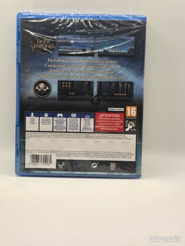Jeu PS4 Dark Thrones / Witch Hunter - Double Pack - Neuf Sous Blister USA