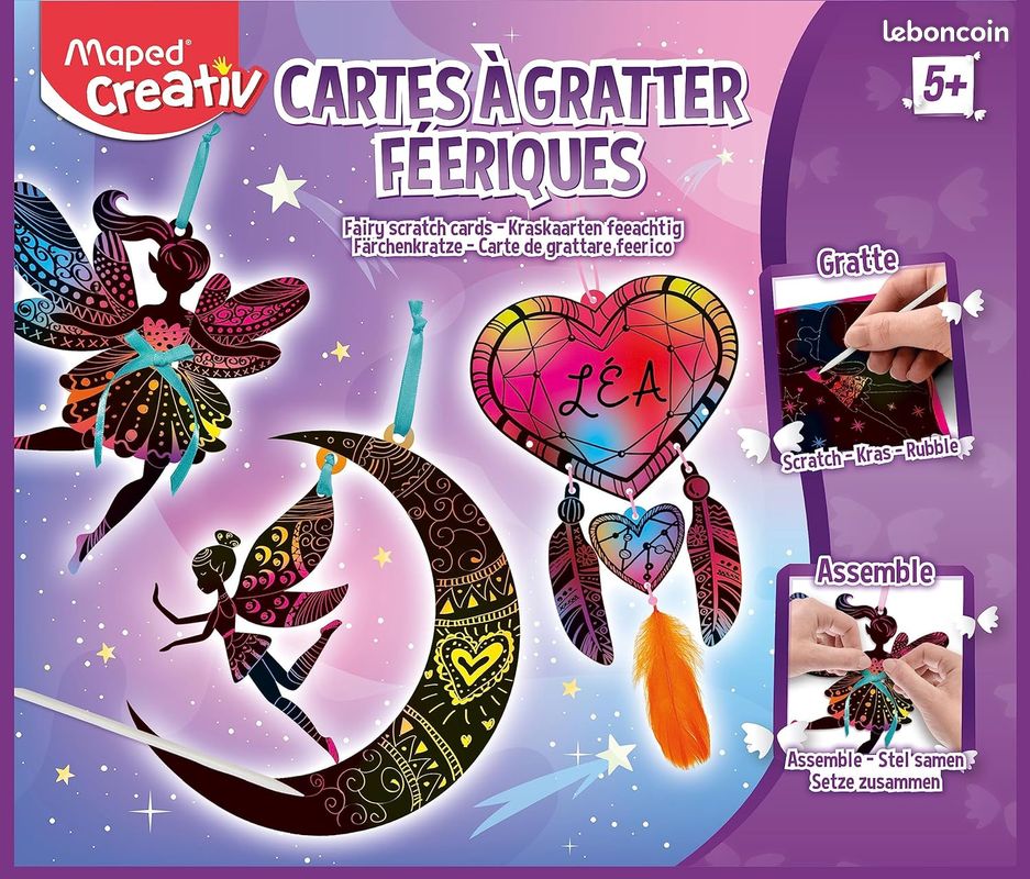 Carte à gratter, des idées de bricolages en carte à gratter Tête à modeler
