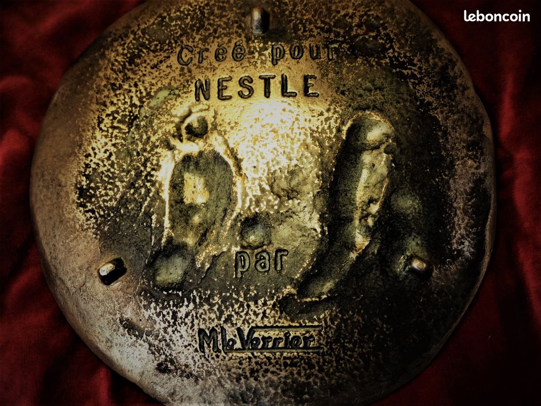 Ancienne coupelle publicitaire en bronze ( M. Verrier ) (image 3)