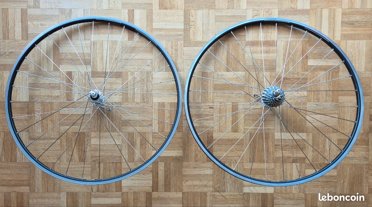 Roues Campa Ambrosio montées Record (image 9)