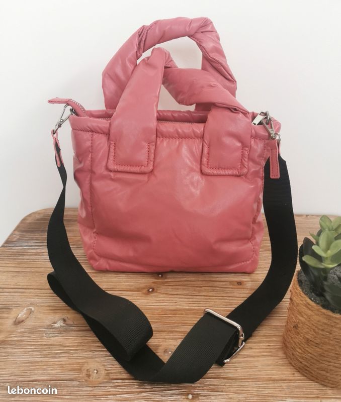 Sac à main rose à bandoulière amovible Zara (image 4)