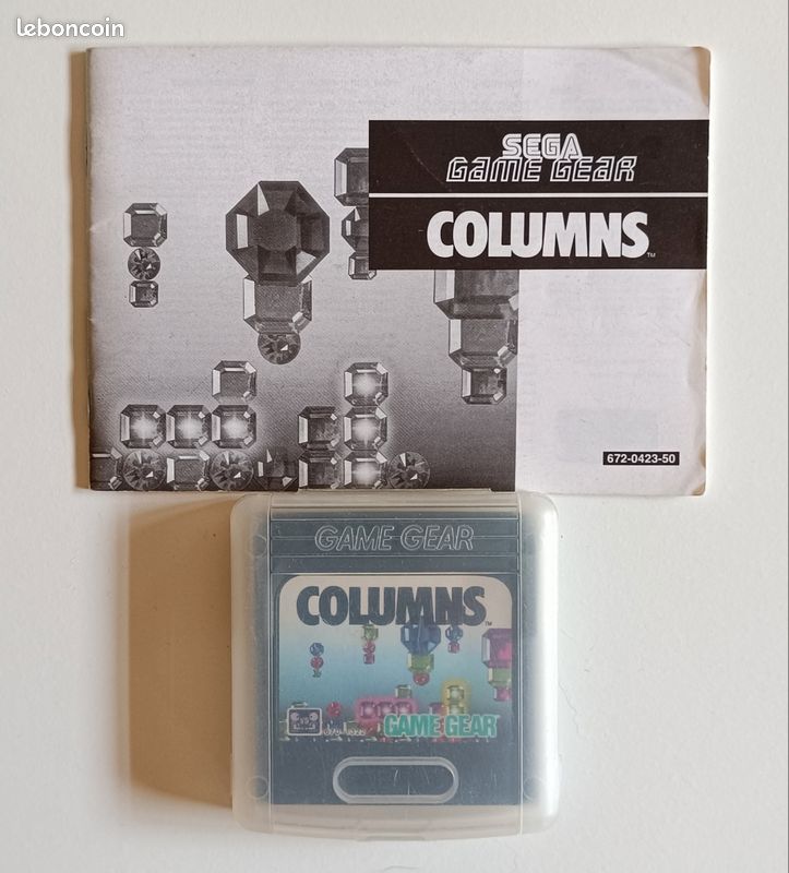 Notice / Manuel Du Jeu COLUMNS Pour SEGA Game Gear - En Bon état (jeu Rétro)