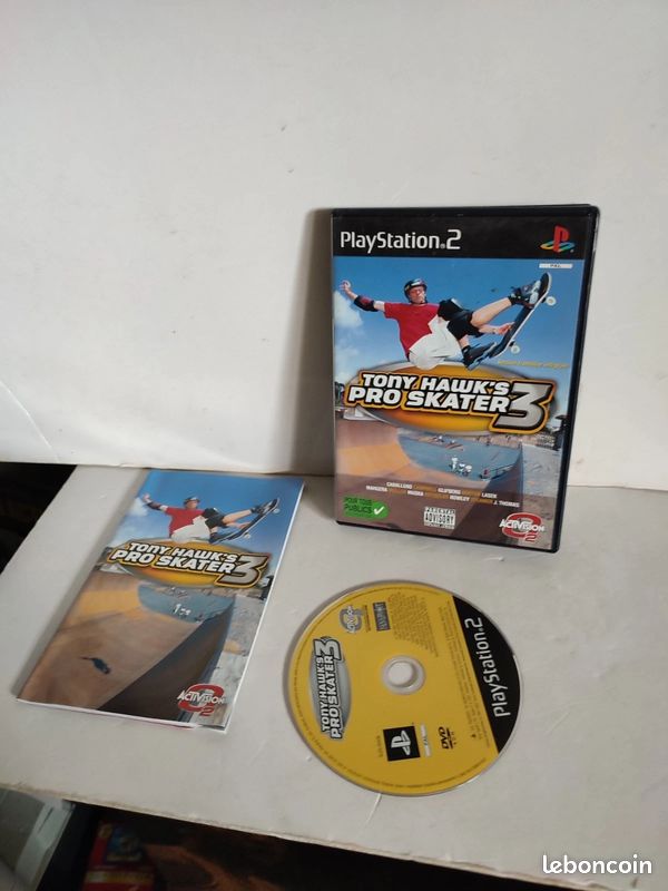 Jeu PS2 Tony Hawk's Pro Skater 3 - Version Complète Avec Boîte Et Notice - Très Bon état
