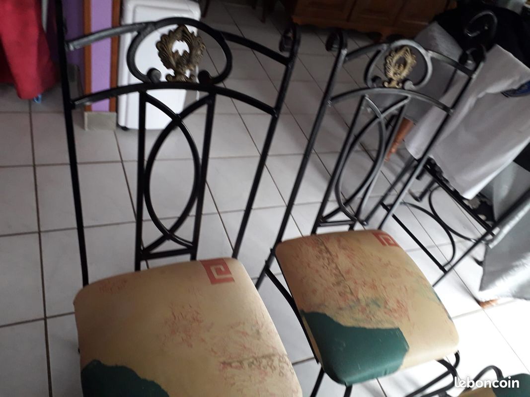 Chaises fer forgé (image 1)