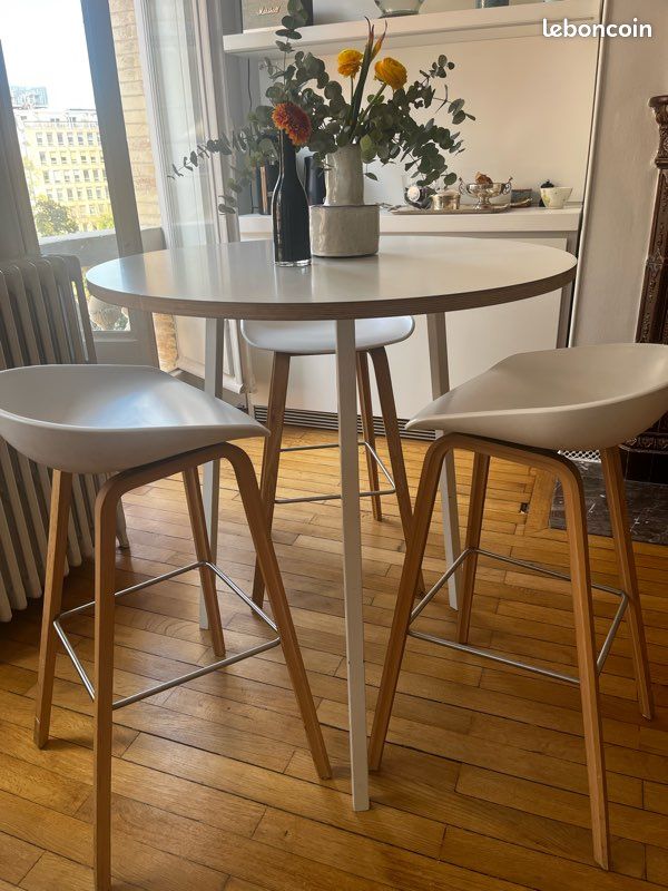Table haute et tabourets HAY (image 1)