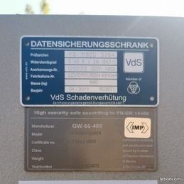 Armoire forte de sécurité ignifuge – Certification VdS (image 4)