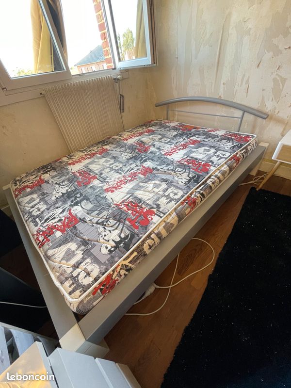 Vend lit et matelas 140 190 (image 4)