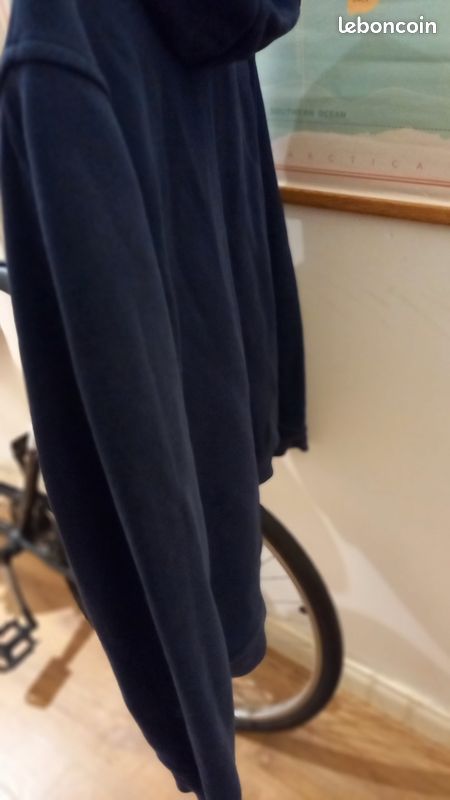 Sweat-shirt Lacoste Homme Taille L Excellent état portée deux fois seulement capuche bleue marine (image 10)