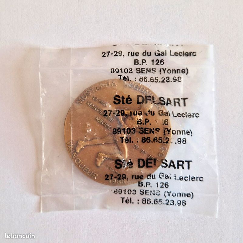 Médaille Vintage Marathon De La Liberté Caen 1994, Rare, Avec Son Coffret - France