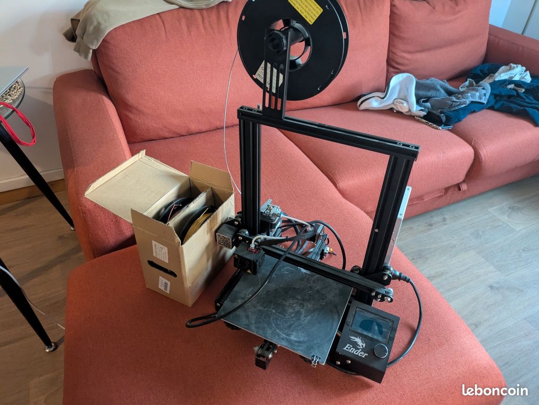 Pack Imprimante 3D Creality Ender 3 fiabilisée + 3 bobines (image 2)