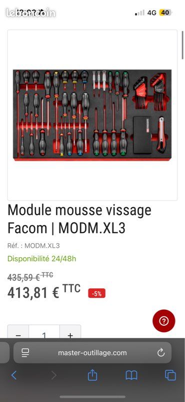 Module de rangement FACOM Module vide pour petites pièces