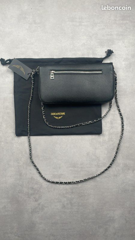 Sac à main Zadig & Voltaire noir cuir – neuf avec étiquette (image 3)