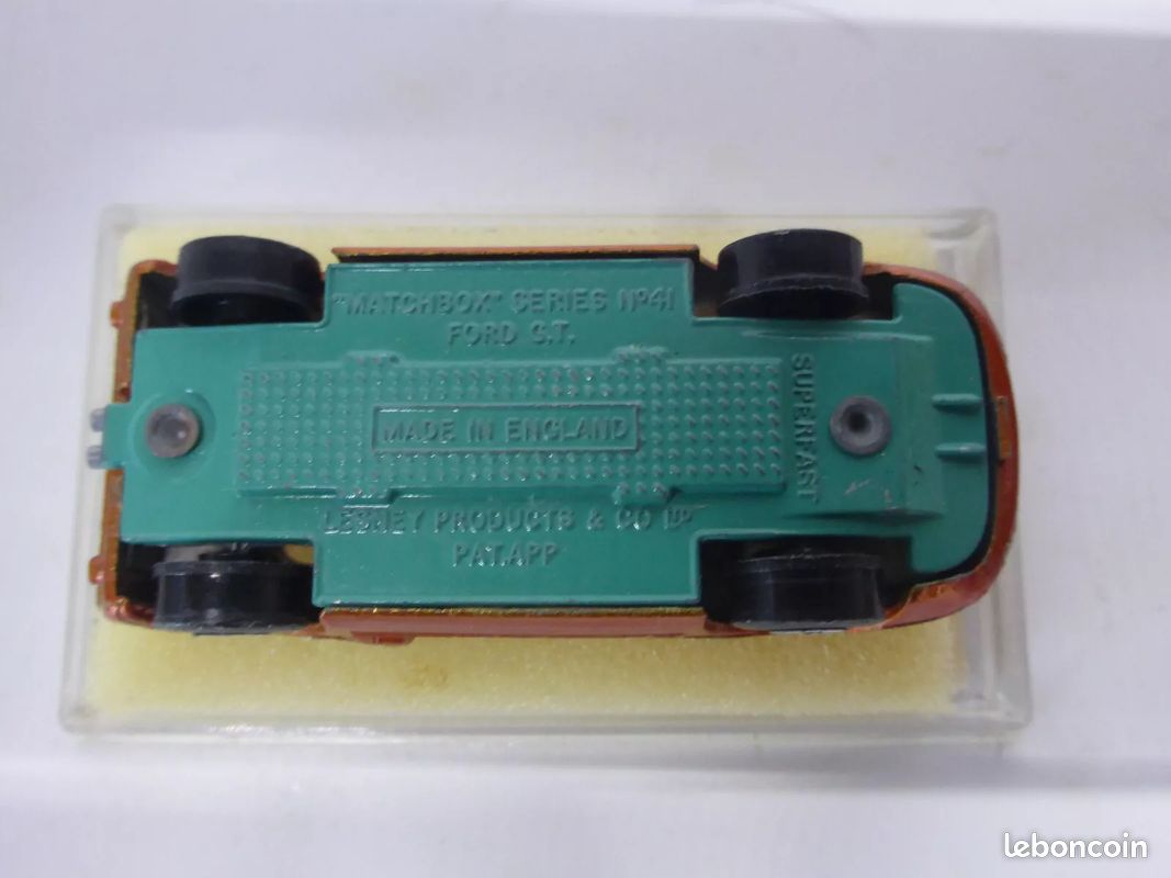 Ford GT40, Elf 1966 matchbox new in box 41 ancien vieux , métal tôle vintage miniature jouet (image 7)
