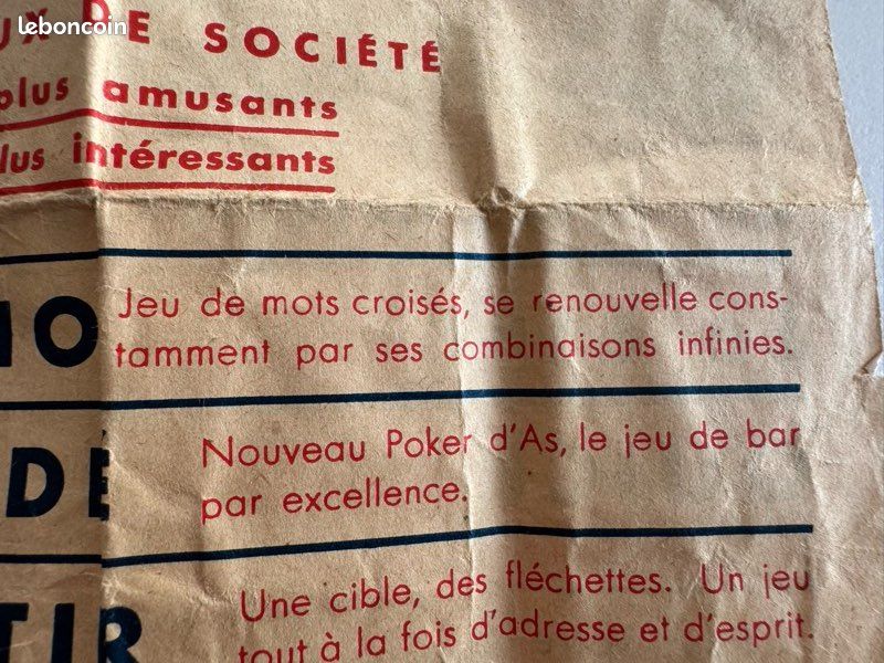 Jeu de société vintage Jeu des mots croisés Armand Jammot