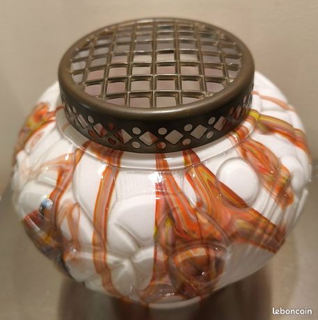 PIQUE FLEURS POTERIE DE LA CHAPELLE DES POTS Décor FLEURS 9,5 cm haut EUR 25,99 - FR