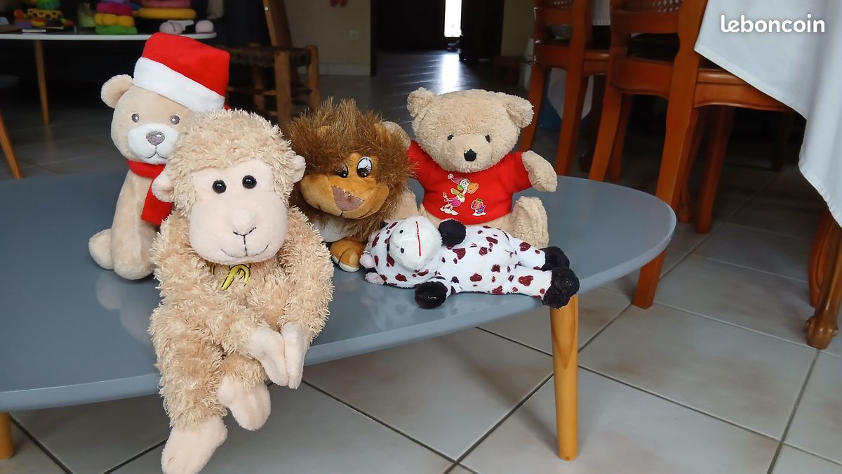 Lot de 5 peluches – 14, 16, 16, 17, 23 cm (image 6)
