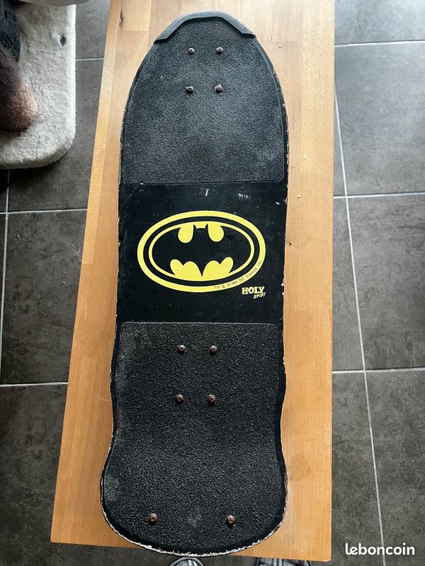 Skateboard Vintage Batman – Années 80 – Planche Retro état Correct – Rare