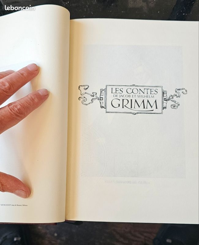 Collection jean de bonnot Contes de Grimm (relié cuir) (image 5)