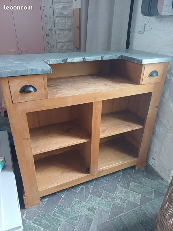 Meuble bar dessus zinc (image 5)