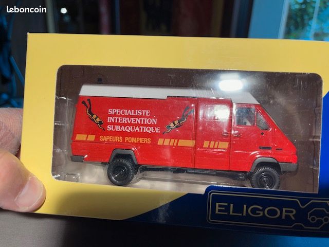 renault B120 double cabine heinis eligor pompiers 1/43