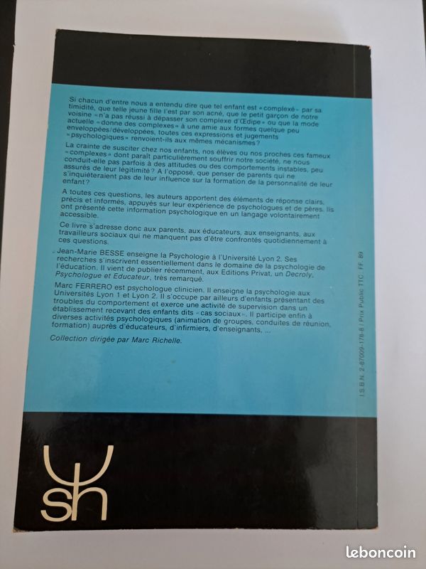 Vends livre L enfant et ses complexes de Besse et Ferrero (image 2)