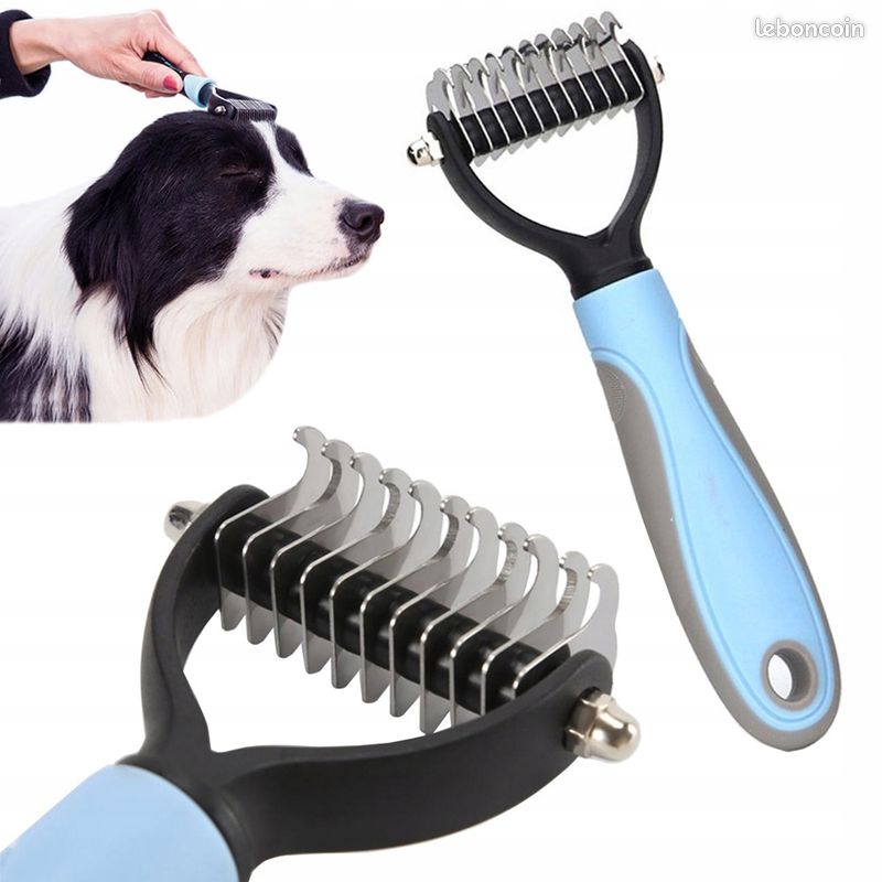 Lot De 2 Brosses Auto-nettoyantes Pour Chat Et Chien - Enlève Poils Morts, Massage Doux - Pour Tous Types De Poils