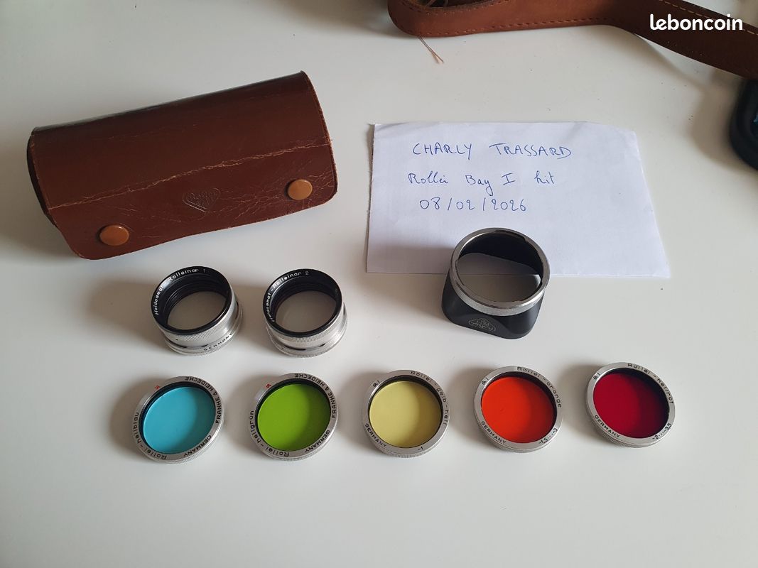Lot 5 Filtres Rolleinar I & II + Pare-soleil Pour Rolleiflex Bay I - Occasion